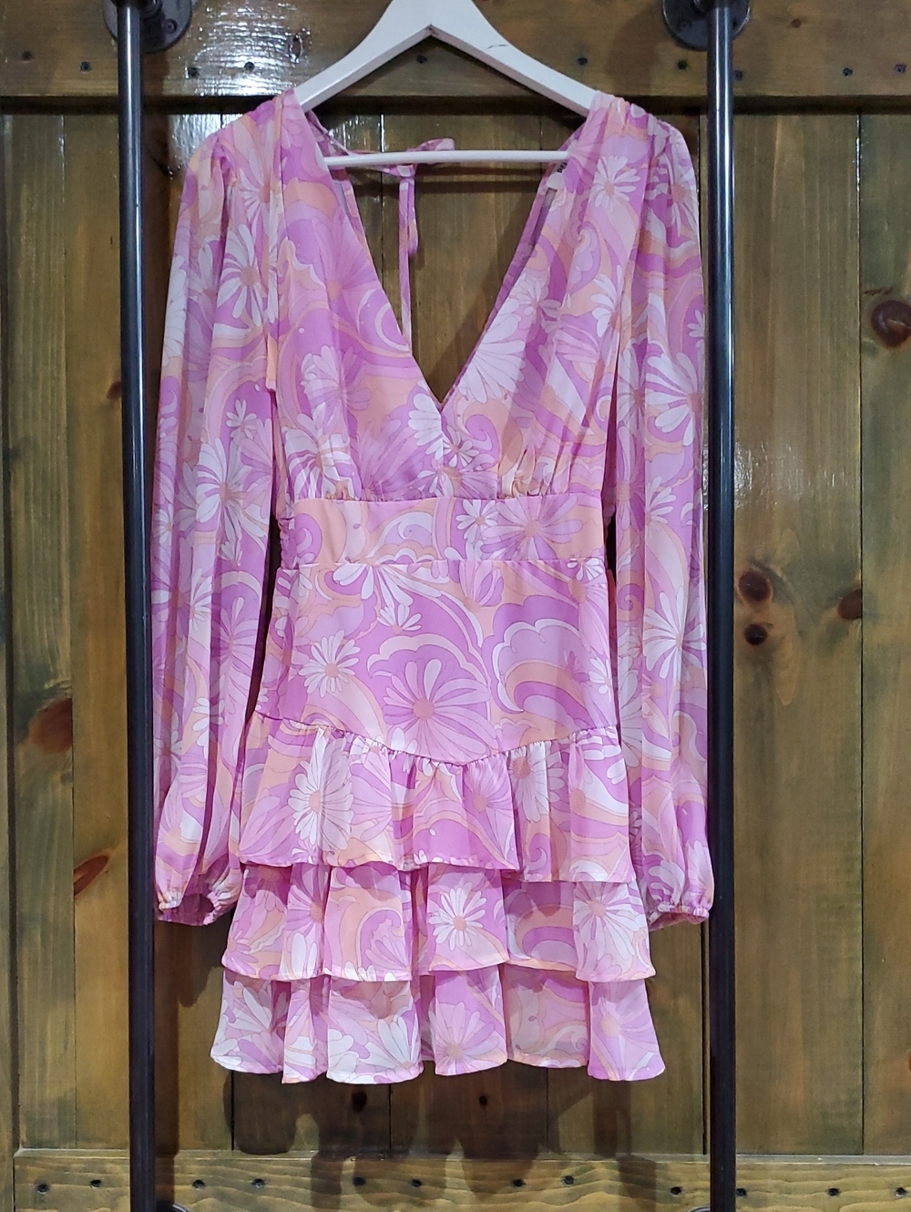 privy Pink and Cream Floral Mini Dress